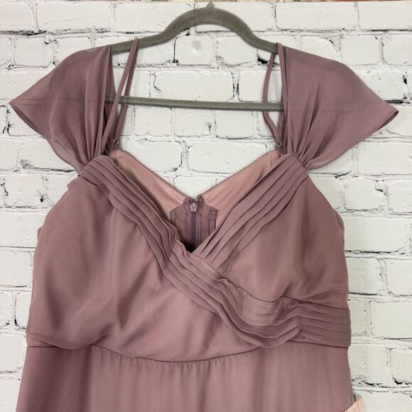 NWT Birdy Grey Womens Spence Convertible Bridesmaid Dress XXL Dark Mauve Wedding - Picture 6 of 16